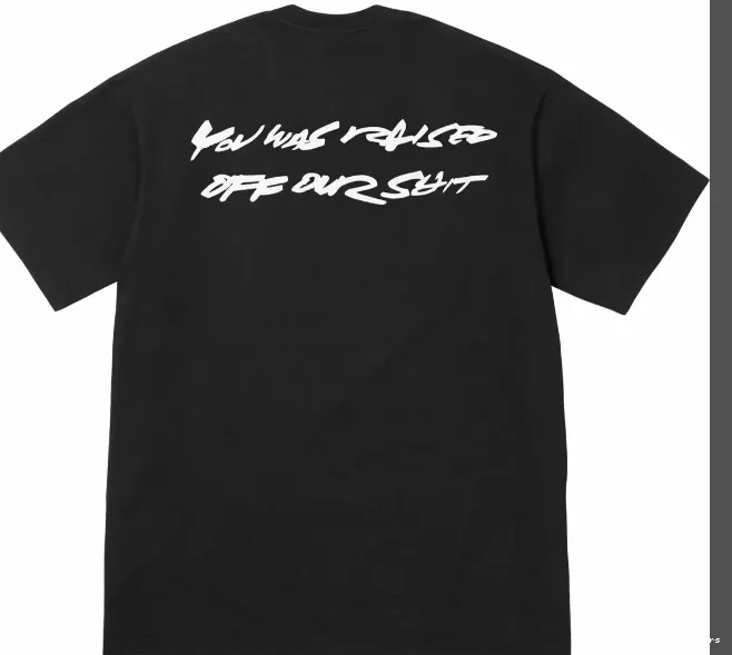 S and XL Tee Logo Futura Box 24SS L M Black White 0815